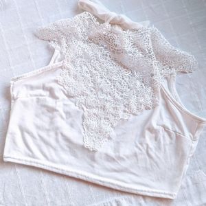 💥 $2 Add On! Cute White Crop Top!